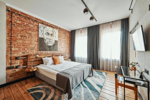 Krevet ili kreveti u jedinici u okviru objekta ARTHOTEL STALOWA 52