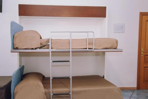 a bunk bed with two beds on top of it at Hotel Piccolo Sogno in Pompei