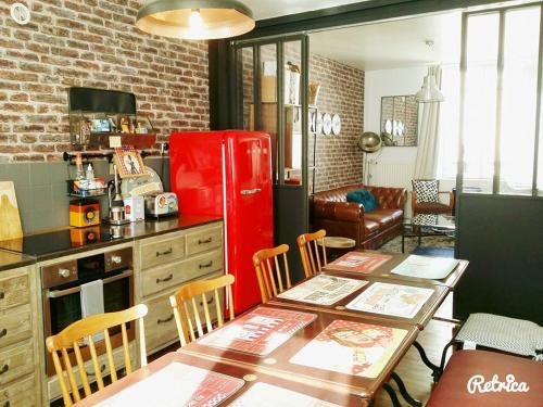 Nhà bếp/bếp nhỏ tại Les Appartements de Champagne