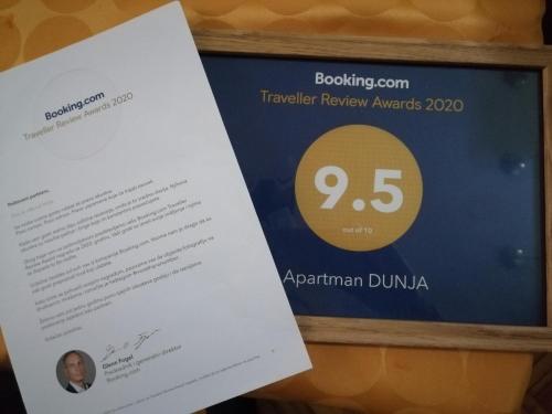 a ticket for a ticket redeemer forzaium dumza at Apartman DUNJA in Vranje