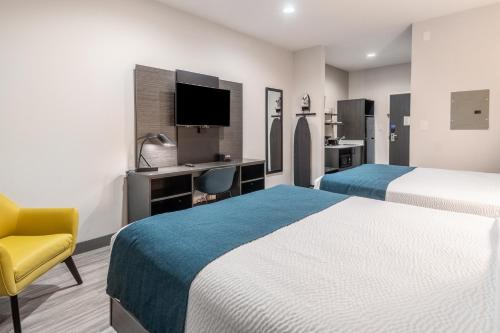 Cama o camas de una habitación en Studio 6-Mesquite, TX - Dallas