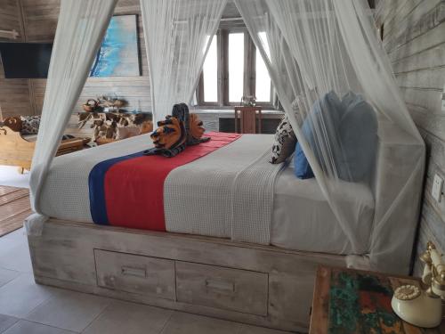 Ένα ή περισσότερα κρεβάτια σε δωμάτιο στο Villas Gede 888 Private Pool
