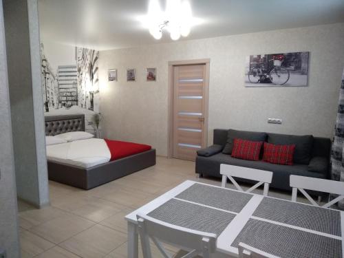 Гостиная зона в Luxuri apartments