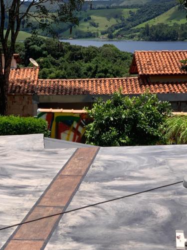 a view from the roof of a house at Chalés da Zelma in Capitólio