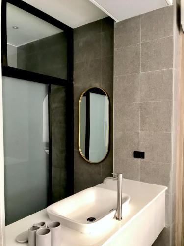 Salle de bains dans l'établissement Only Seed Resort 欧芮希度假酒店