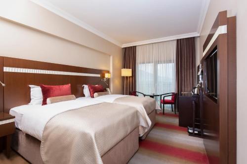 Almira Hotel Thermal Spa & Convention Centerにあるテレビまたはエンターテインメントセンター