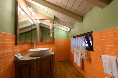 A bathroom at Corte Del Passone