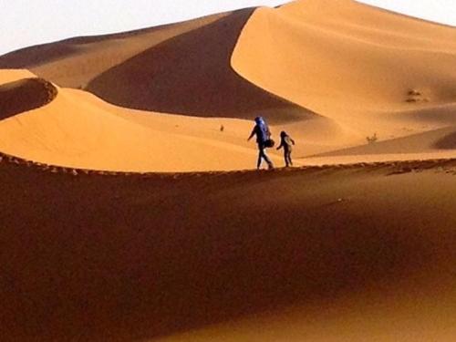 Επισκέπτες που μένουν στο Desert Camp Laila