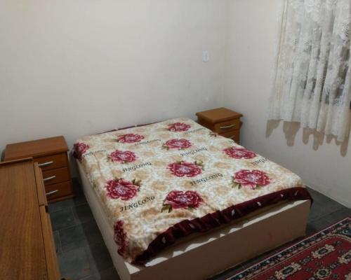 Een bed of bedden in een kamer bij Chacara Recanto do Carlão