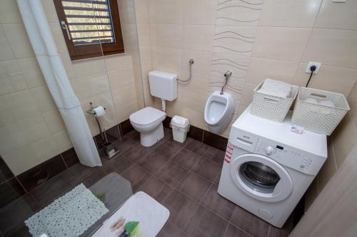 A bathroom at Apartment Jezero Lake Bohinj