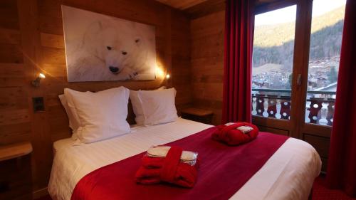 Postel nebo postele na pokoji v ubytování Hotel Bel'alpe