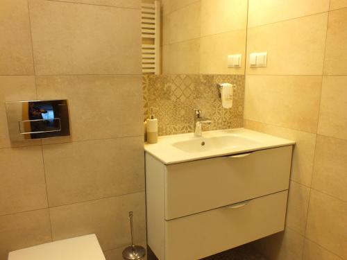 Koupelna v ubytování Hotel Eco