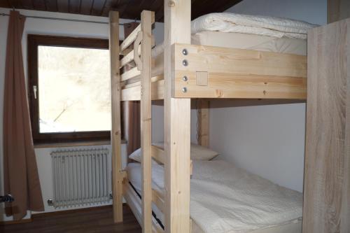 A bed or beds in a room at Apartment Alpenpanorama