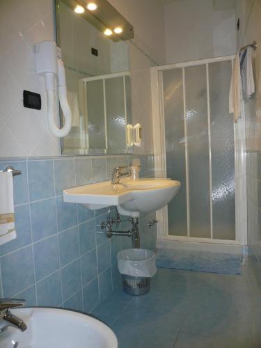 Koupelna v ubytování Albergo Belvedere