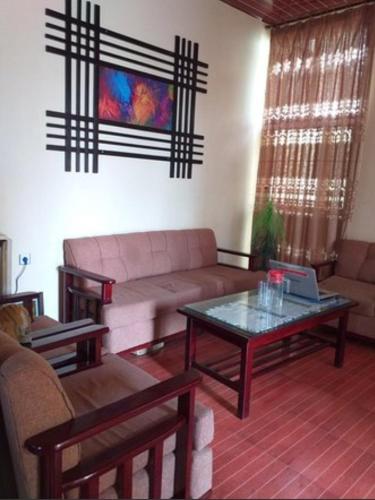 Χώρος καθιστικού στο Lalibela Homestay