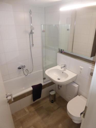Koupelna v ubytování Ferienwohnung MOEWE