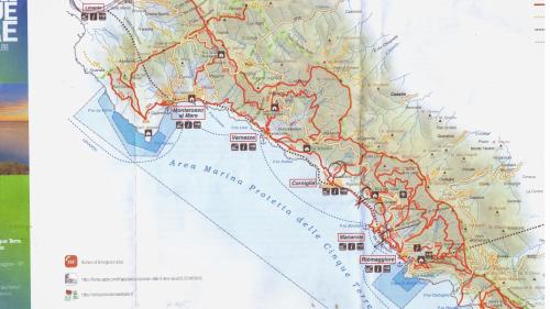 a map of the river navaho with cities at Sea Levanto and Cinque Terre Calm, cool, freedom,for children and pet Parking in Carrodano Inferiore