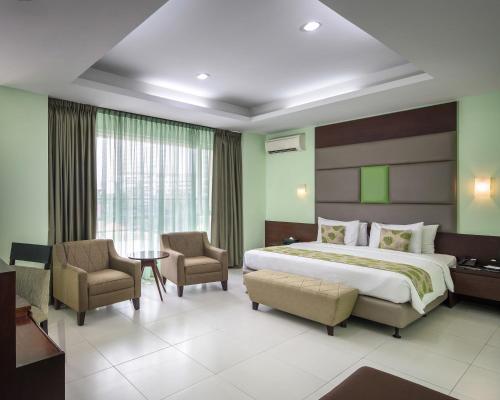 Katil atau katil-katil dalam bilik di Hotel Alia Cikini