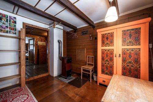 Ein Bett oder Betten in einem Zimmer der Unterkunft Hájenka Harrachov