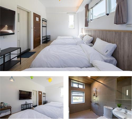 Postel nebo postele na pokoji v ubytování Auspice Garden Homestay
