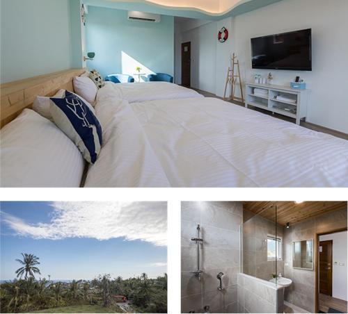 Postel nebo postele na pokoji v ubytování Auspice Garden Homestay