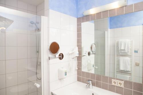 Koupelna v ubytování Hotel Seltenbacher Hof