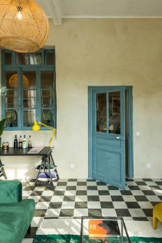 Posezení v ubytování Ecole Olargues - Chambres & restaurant - Teritoria