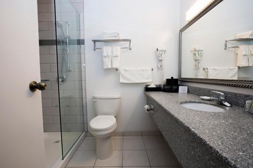 Bilik mandi di Tower Inn & Suites