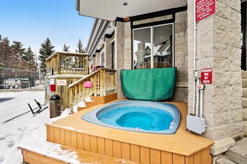 a jacuzzi tub in the middle of a building at Condo 904 at North Creek Resort in Blue Mountains