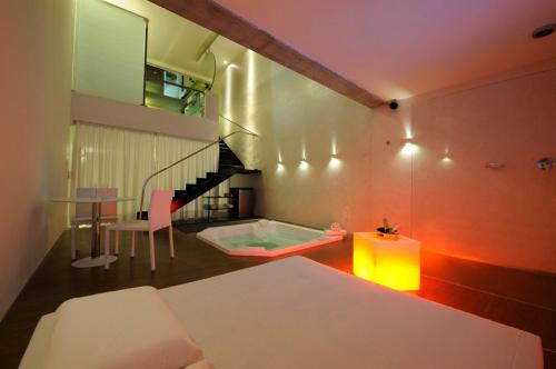 Nexos Motel Piedade - Adults Only 객실 침대