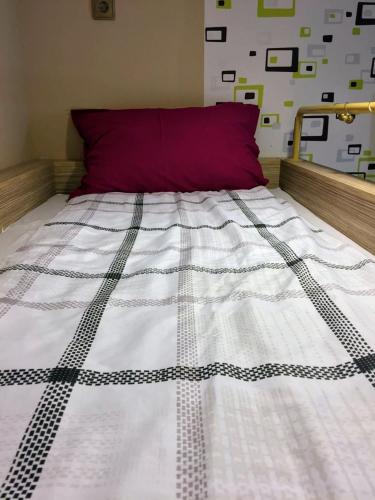 Postel nebo postele na pokoji v ubytování Vörösmarty tér Apartman