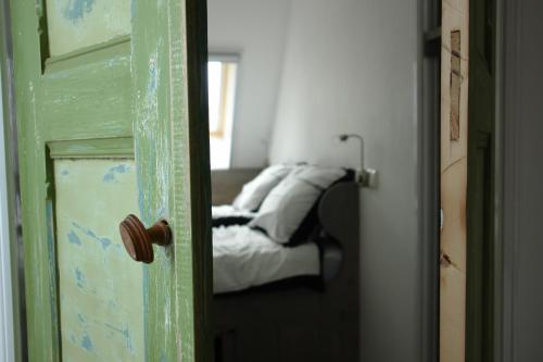 Ένα ή περισσότερα κρεβάτια σε δωμάτιο στο Lyklamastate