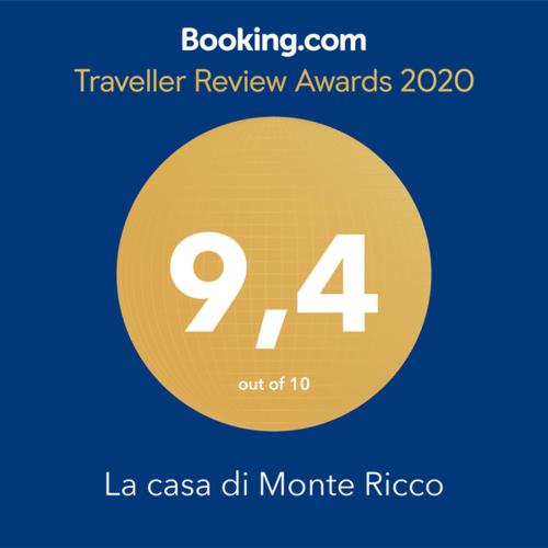 Certificato, attestato, insegna o altro documento esposto da La casa di Monte Ricco