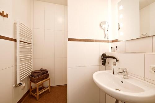 Een badkamer bij Elbhof Harnisch