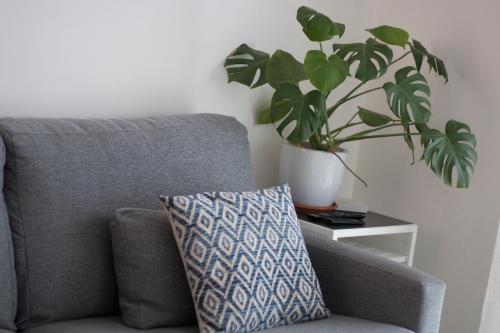 Χώρος καθιστικού στο Apartamentos Juan Benítez