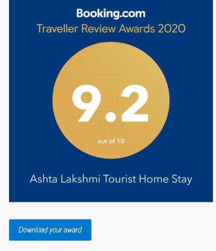 a yellow circle with the number on it at Ashta Lakshmi Tourist Home Stay in Indore