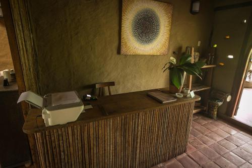 The lobby or reception area at Chirapa Manta Amazon Lodge