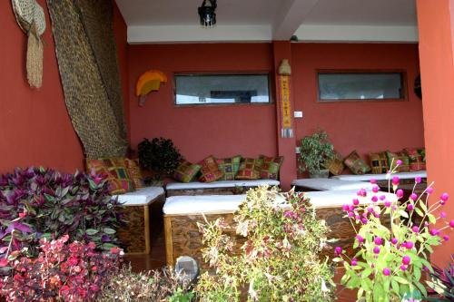 Un jardín fuera de Peace Dragon Lodge