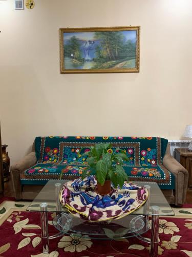 Χώρος καθιστικού στο Sitorabonu-Guest House
