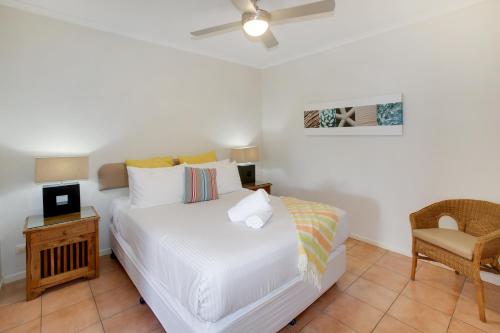 Ένα ή περισσότερα κρεβάτια σε δωμάτιο στο Rimini Holiday Apartments
