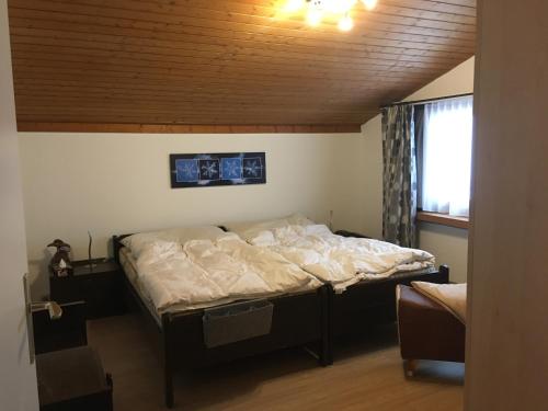 a bedroom with a large bed in a room at I dr Rehwiesa C31 in Arosa
