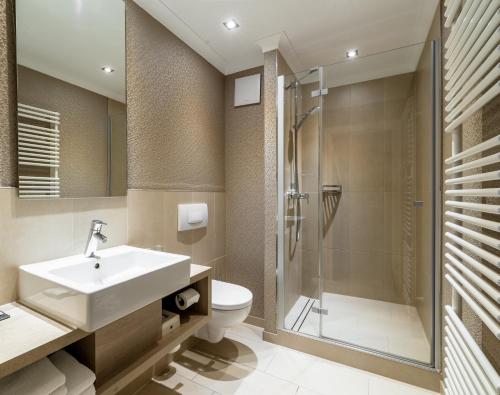 Koupelna v ubytování Thomas Hotel Spa & Lifestyle
