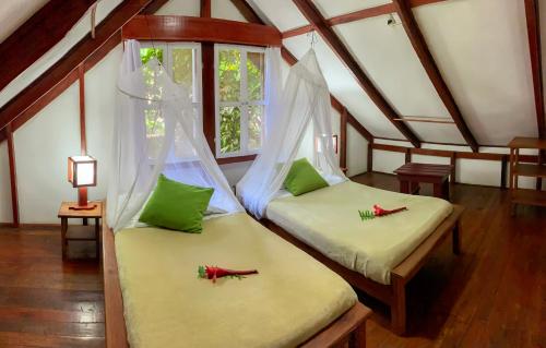 Posteľ alebo postele v izbe v ubytovaní Namuwoki Lodge