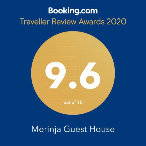 Certifikát, hodnocení, plakát nebo jiný dokument vystavený v ubytování Merinja Guest House