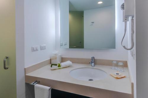 Koupelna v ubytování Hotel Zenith