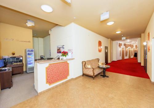 Kuchyň nebo kuchyňský kout v ubytování Hotel Marczewski