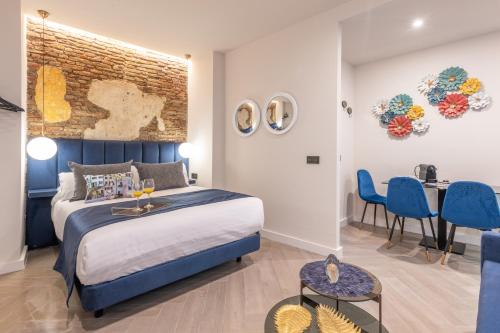 Ένα ή περισσότερα κρεβάτια σε δωμάτιο στο Spa del Palacete