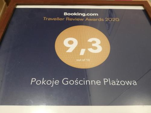 een foto van een poroda benzine bord op een scherm bij Pokoje Gościnne Plażowa in Białystok