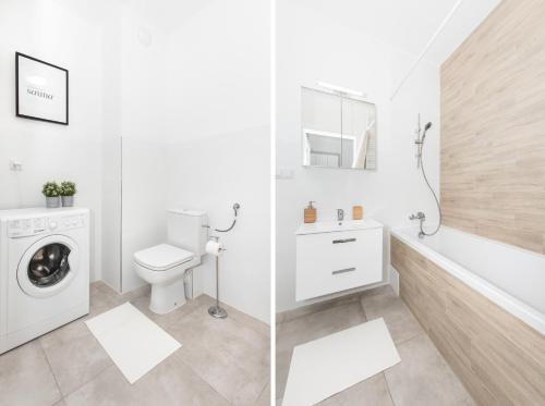 Kúpeľňa v ubytovaní SuperApart Rydygiera, Pet-friendly with Patio & Self Check-in