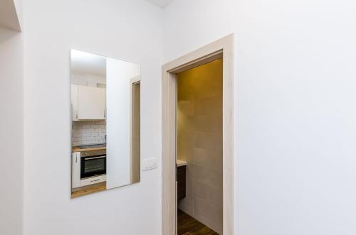 Η κουζίνα ή μικρή κουζίνα στο Apartment Moon River